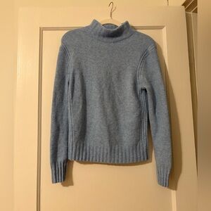 J. Crew Blue Mock Neck Sweater